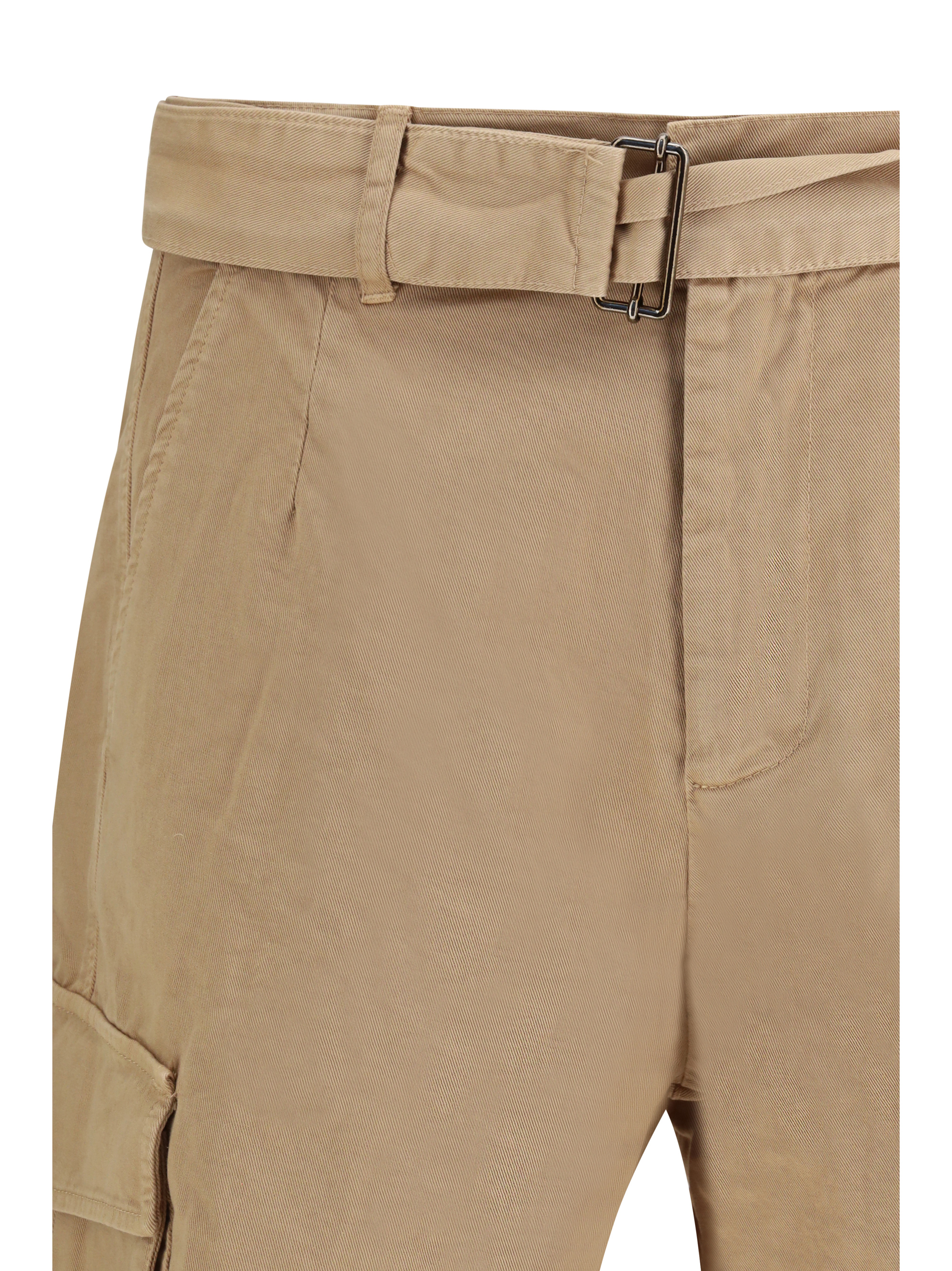 Belted button Cargo Shorts