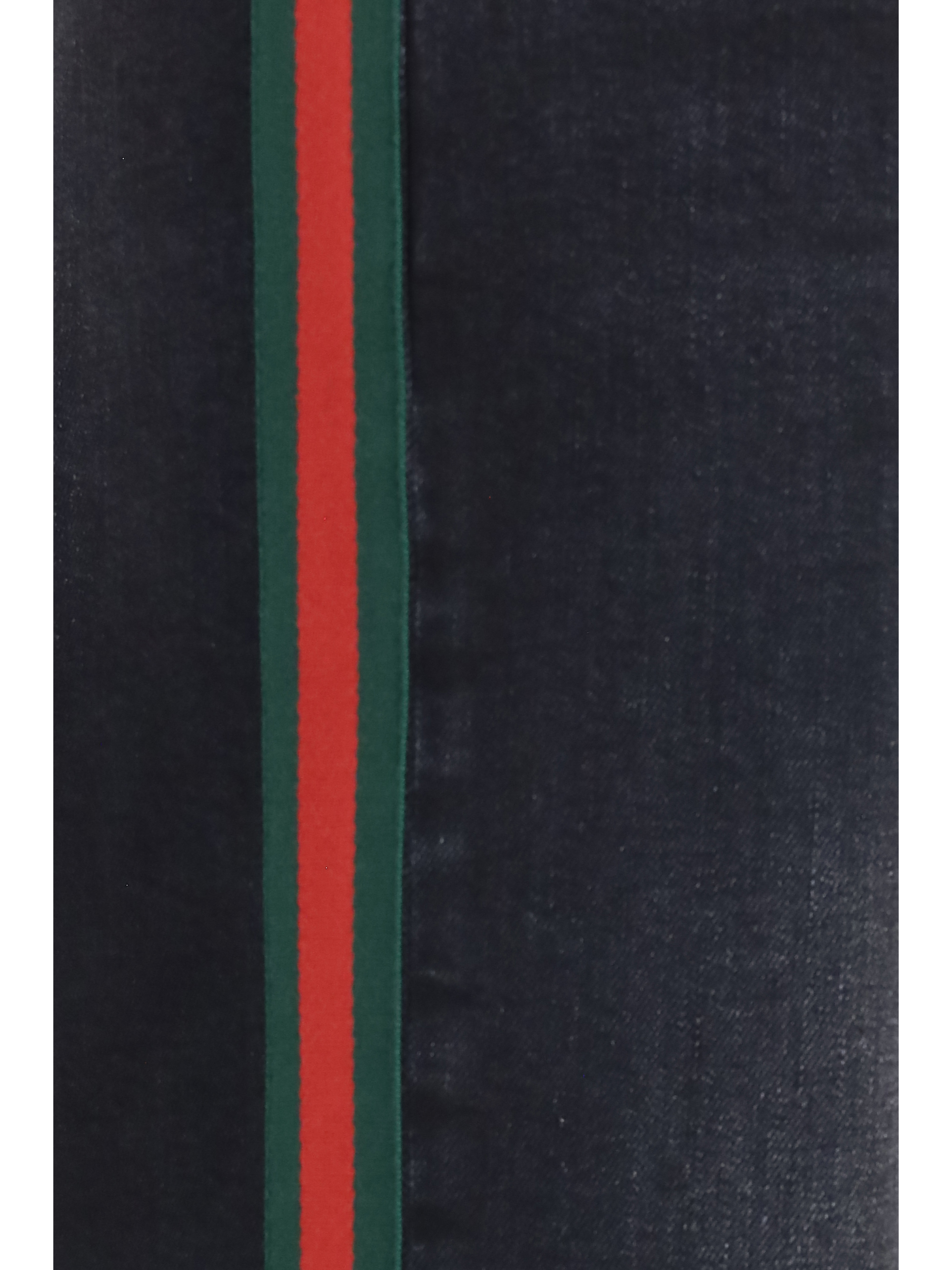 Stretch cotton Jeans with Web stripe