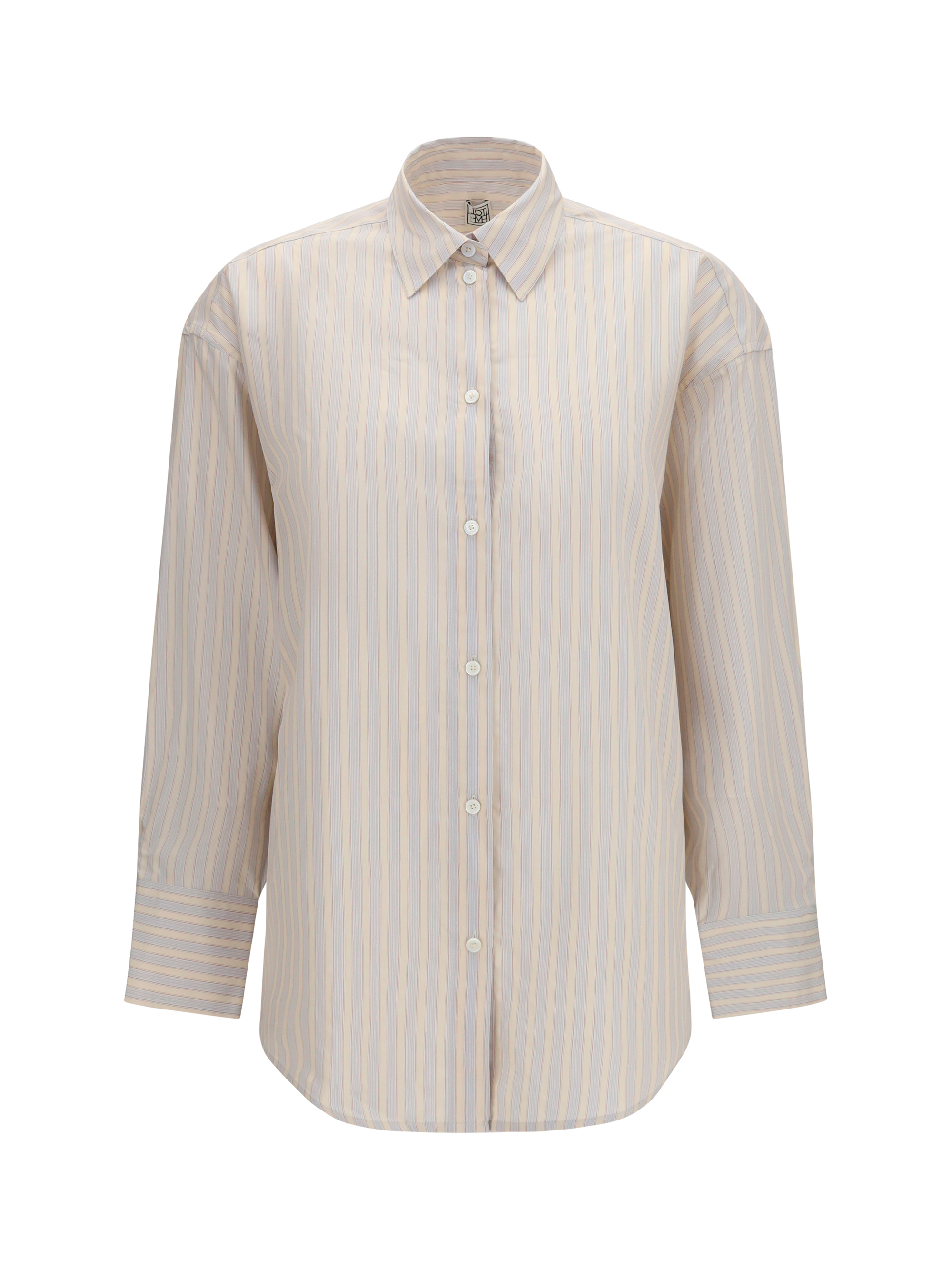 Oversized striped Shirt in cotton