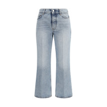 Cotton flared-hem Jeans