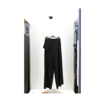 RUFFLE PANTA NERO