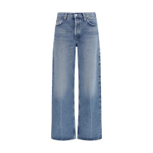 Wide-leg creased Jeans