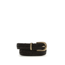 Braided stretch leather Belt