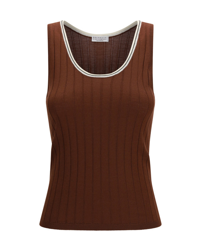 Ribbed jersey Top
