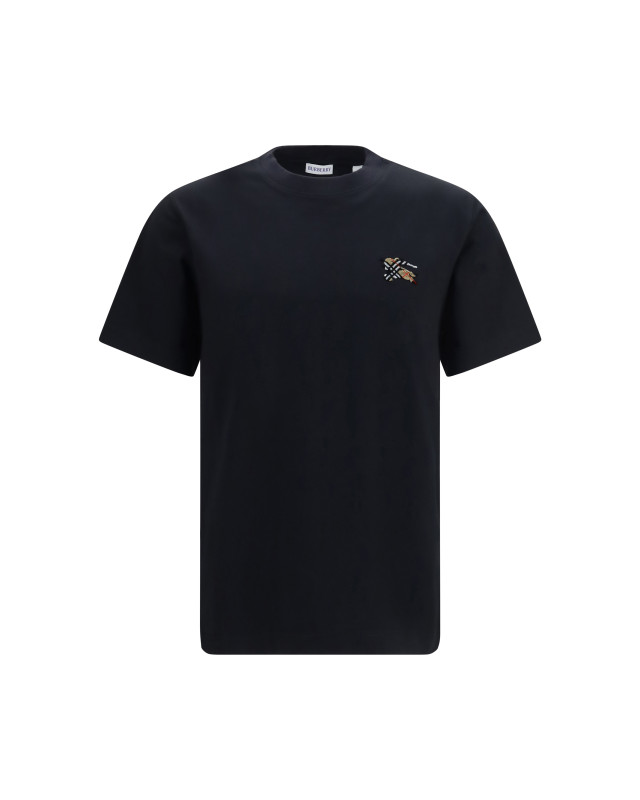 Embroidered logo cotton T-shirt