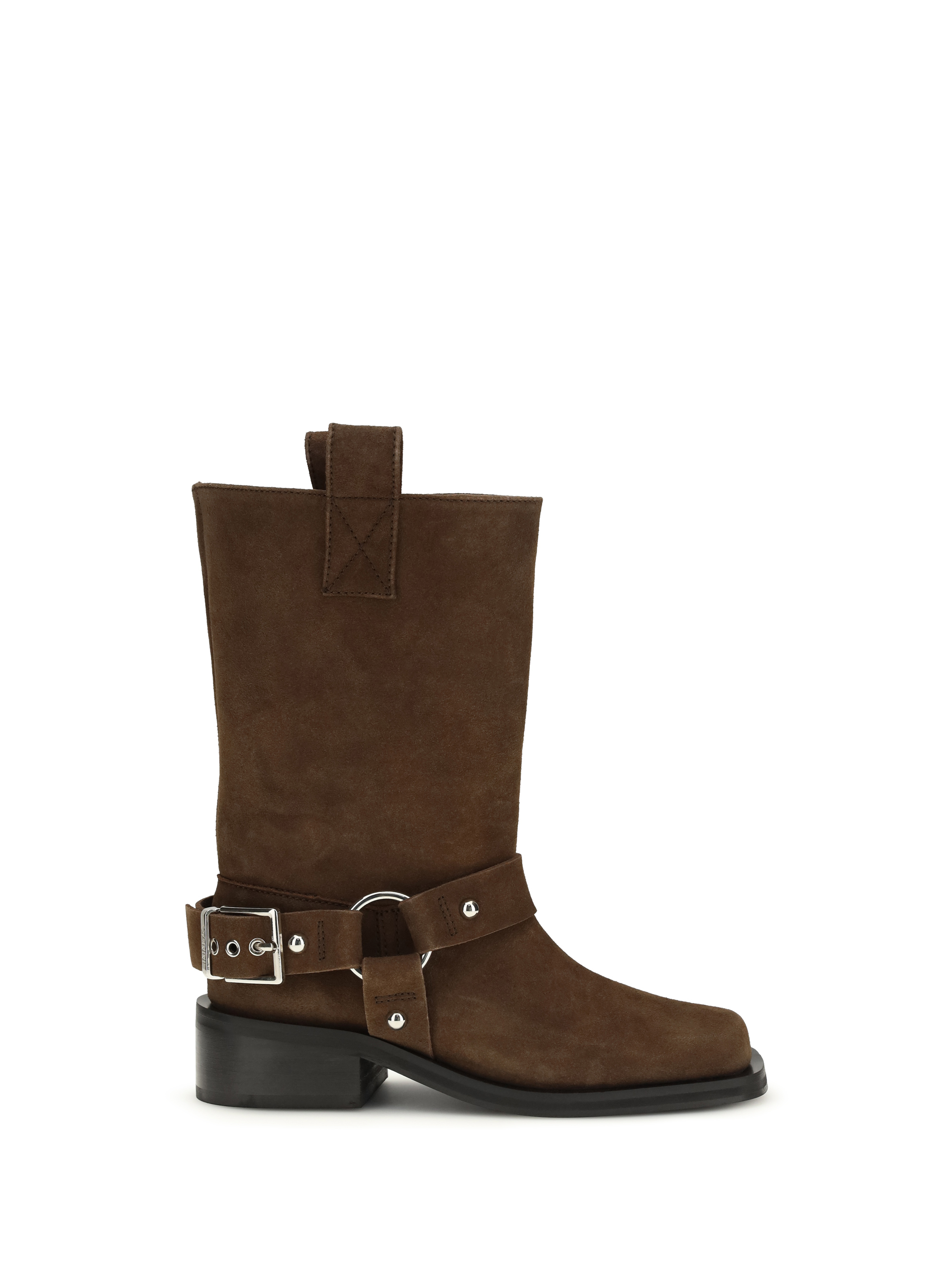 Suede biker Boots