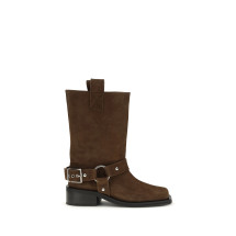 Suede biker Boots