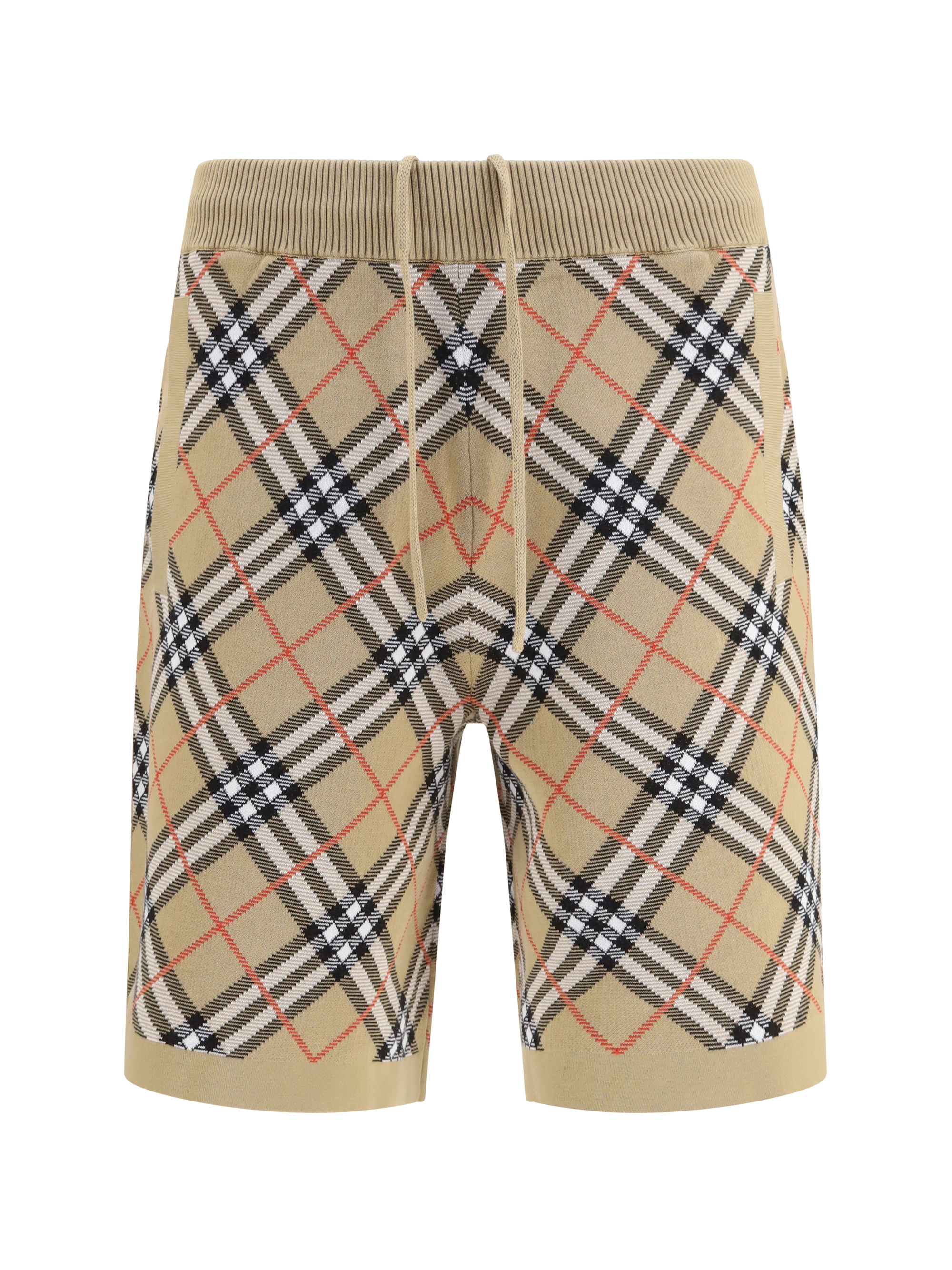 Check cotton blend Shorts