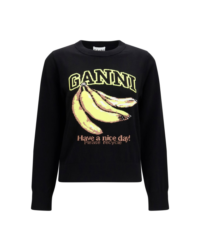 Banana-print Sweater