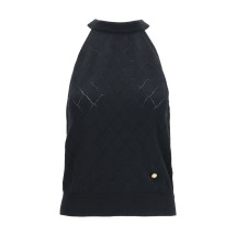 Sleeveless wool crewneck Top