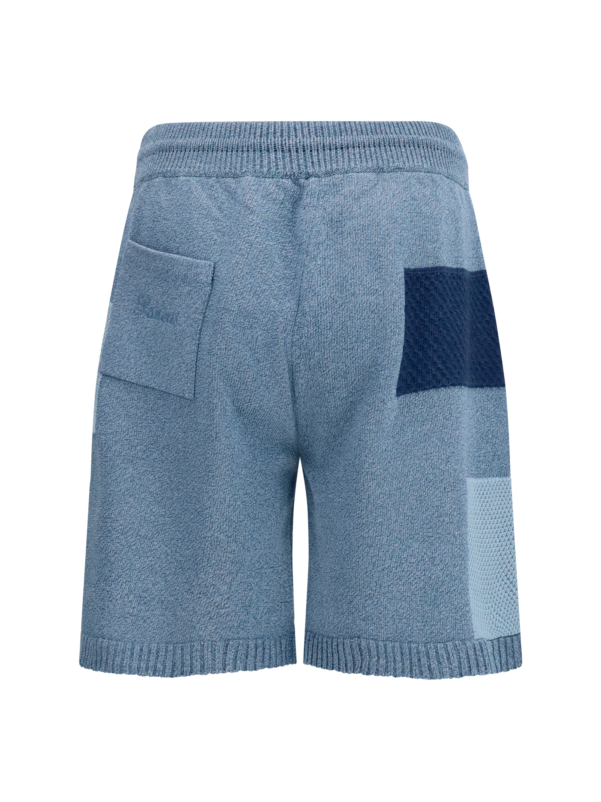 Patchwork cotton knit Shorts