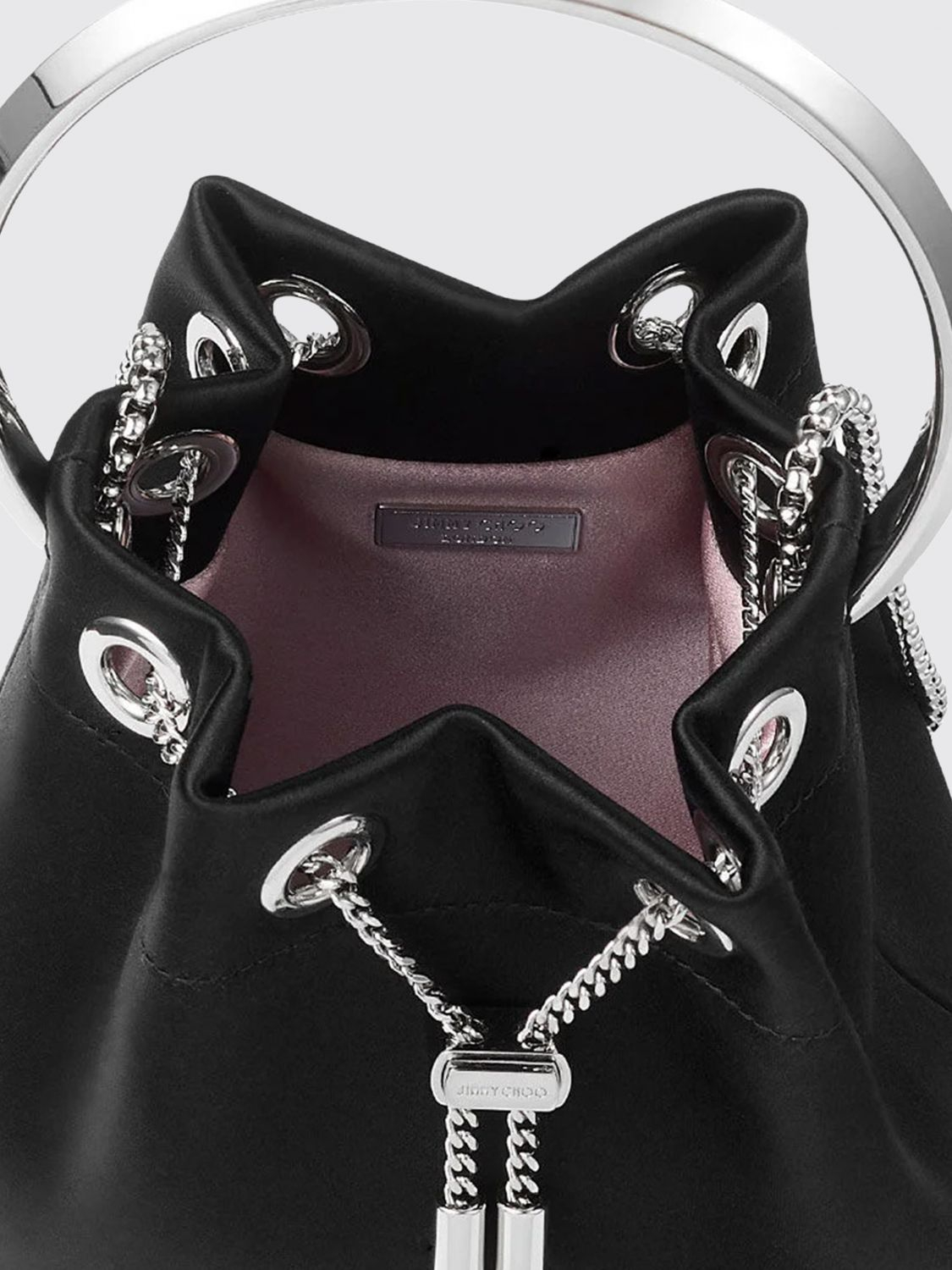 [Jimmy Choo] Tote bag FW26 BONBONFUQBLACKSIL BLACKSILVER