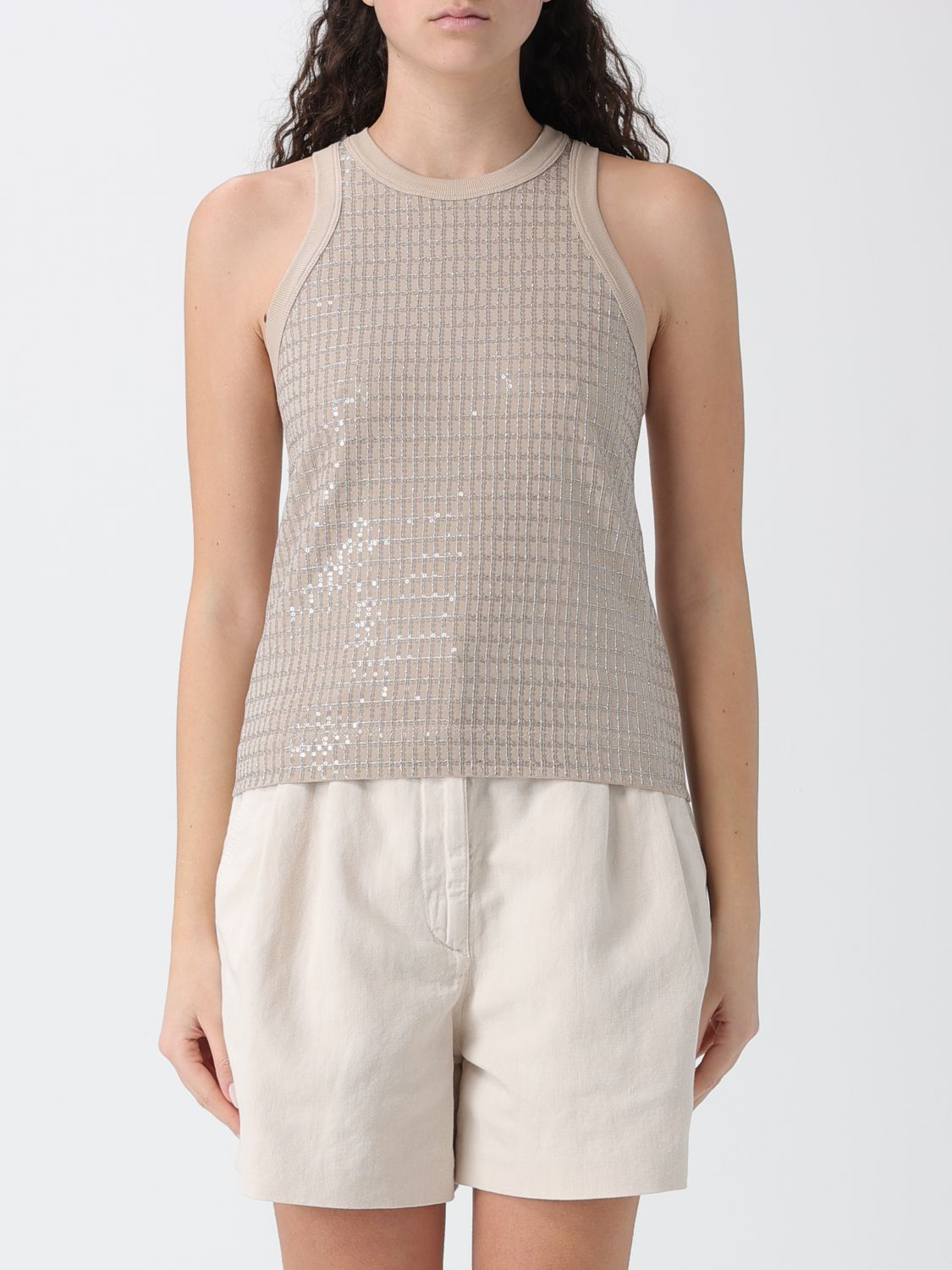 [Brunello Cucinelli] T-shirts Sleeveless SS26 M0T18HK500 C8539
