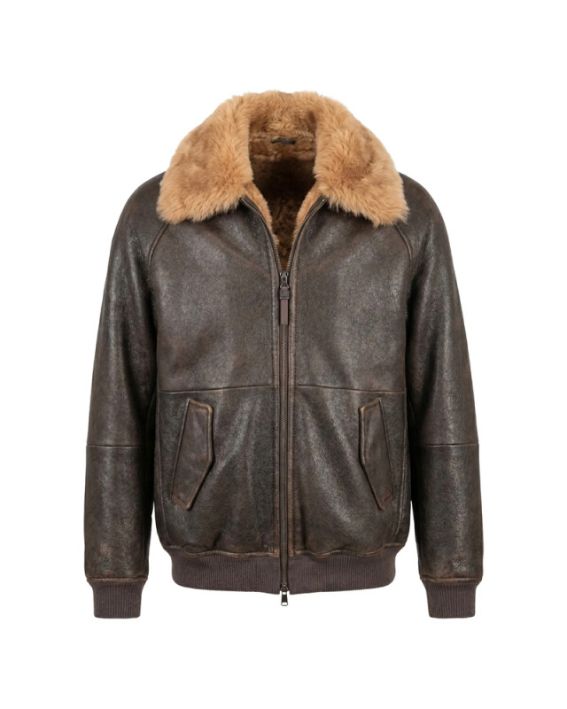 [Brunello Cucinelli] Leather Jacket FW26 MPMMA7564  C9998