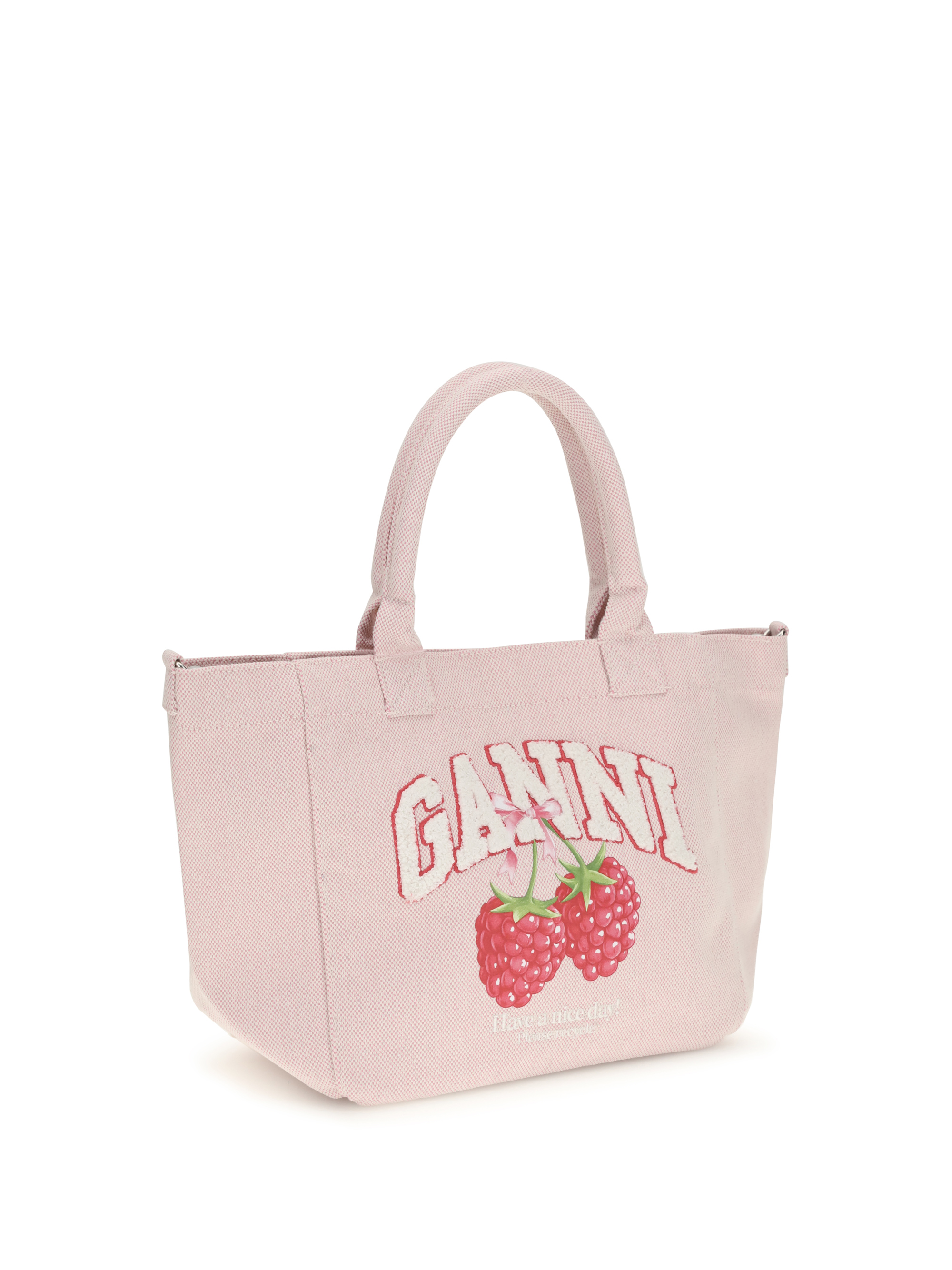 Small easy Shopper raspberry print