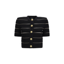 Short-sleeved buttoned Cardigan