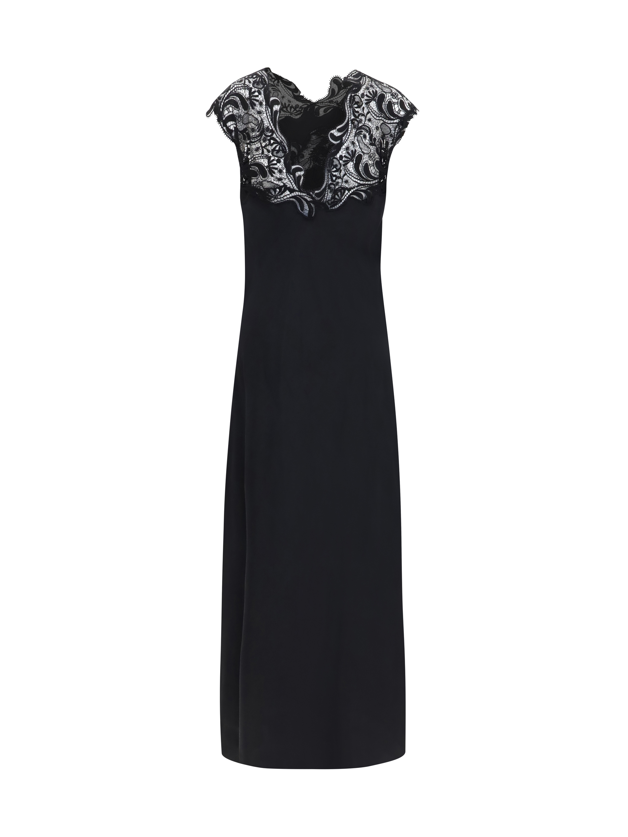 Silk Dress with lace