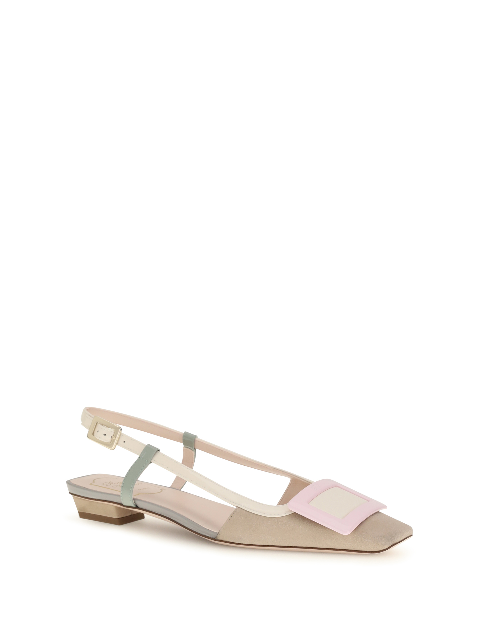 Suede Belle Vivier slingback Ballerinas