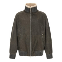 [Brunello Cucinelli] Leather Jacket FW26 MPMCU1737C9873