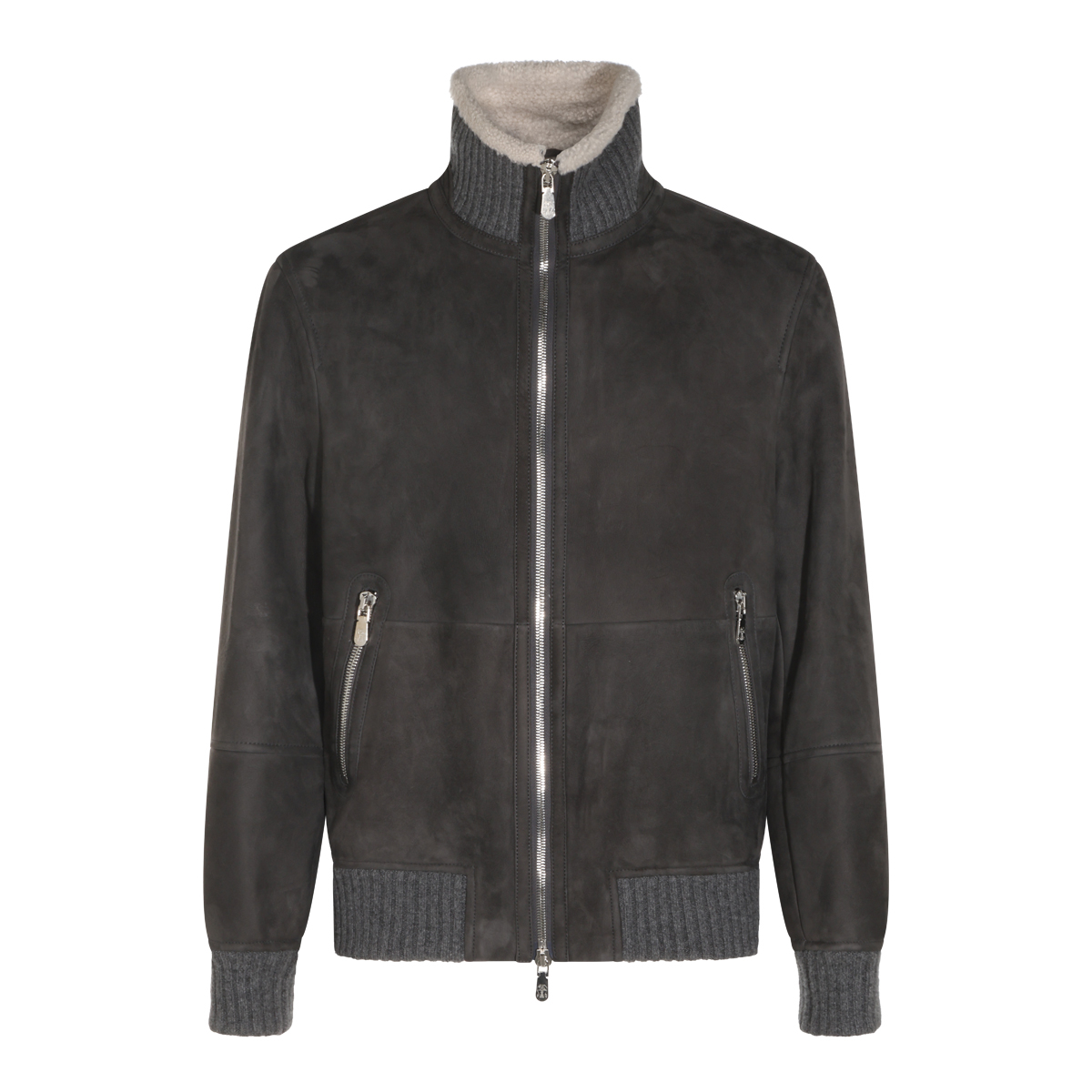 [Brunello Cucinelli] Leather Jacket FW26 MPMCU1737C9873
