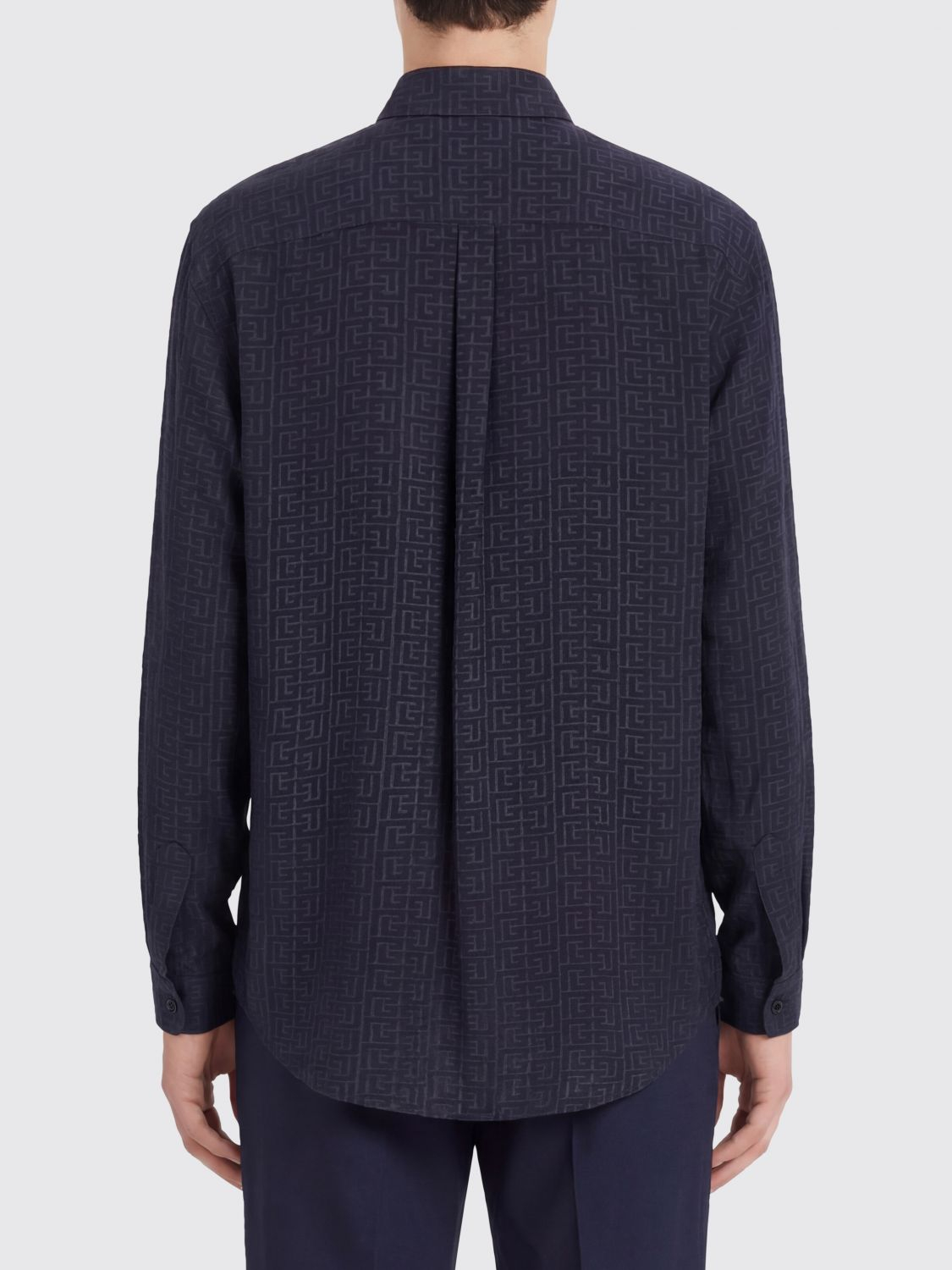 [Balmain] Shirts Long Sleeve SS26 GH1HS555VI74 6UB