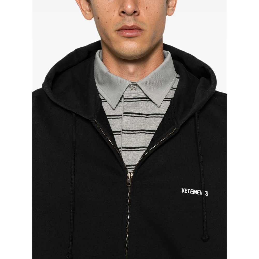 [Vetements] Hoodie FW26 MH27ZU141B  BKWHI
