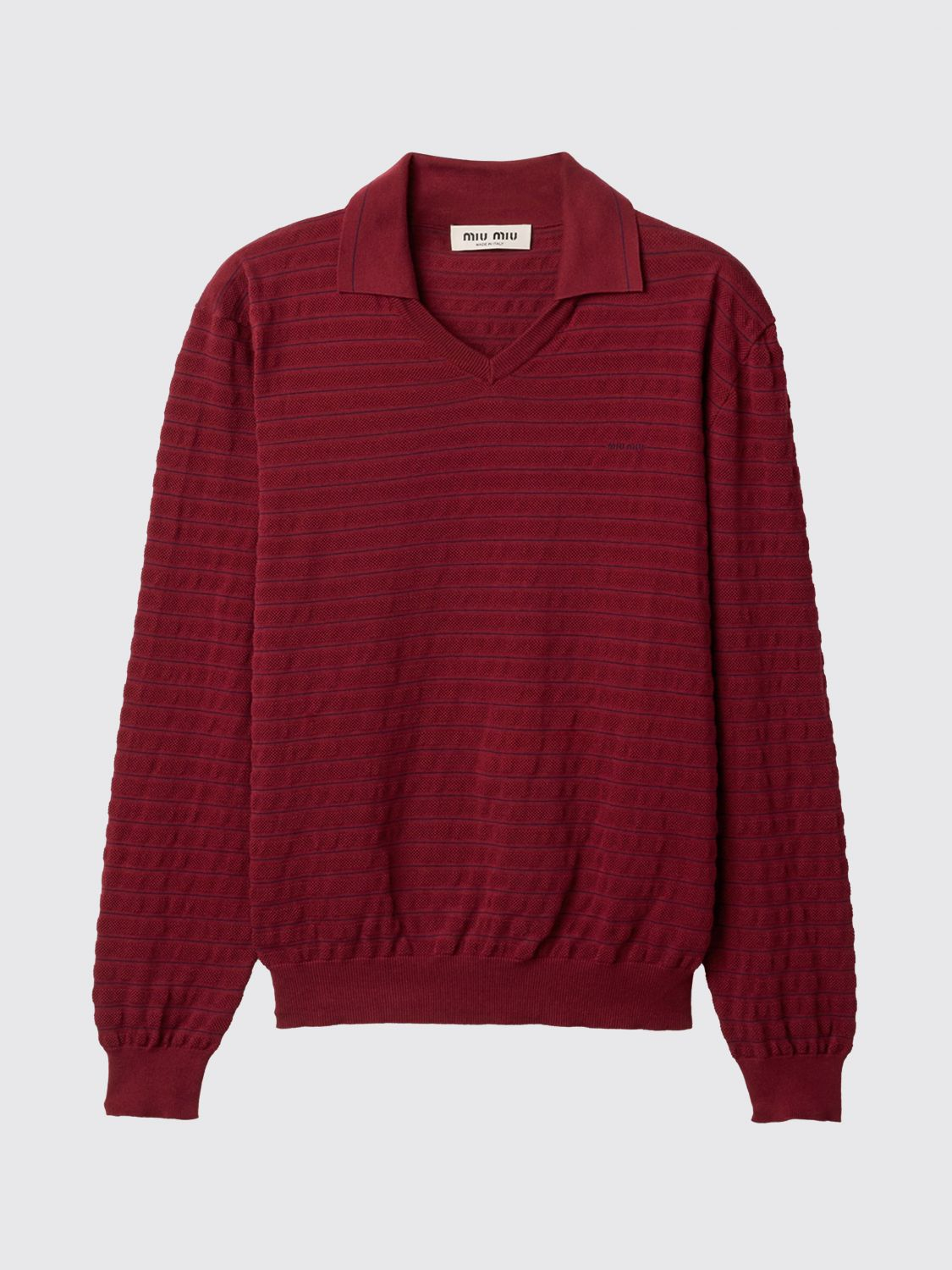 [Miu Miu] T-shirts Long Sleeve FW26 MML05R184Q F0399