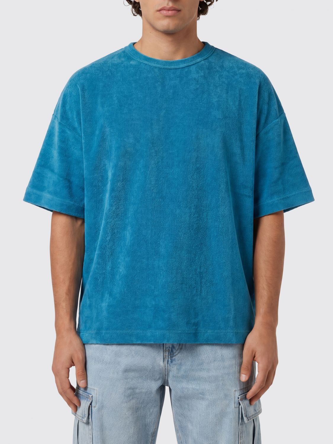 [Howlin] T-shirts Short Sleeve SS26 FONS BOXY FIT AQUA BLUES