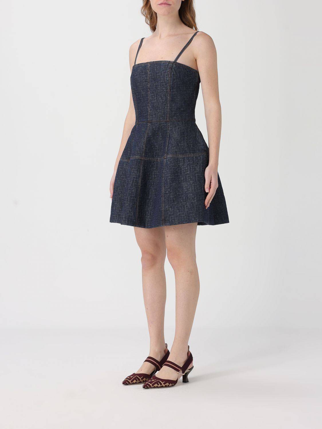 [Fendi] Sleeveless dress SS26 FLD568AW82 F1UKI