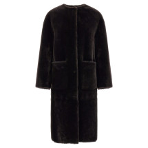 [Blancha] Fur Jacket FW26 26106300CIOCCOLATO