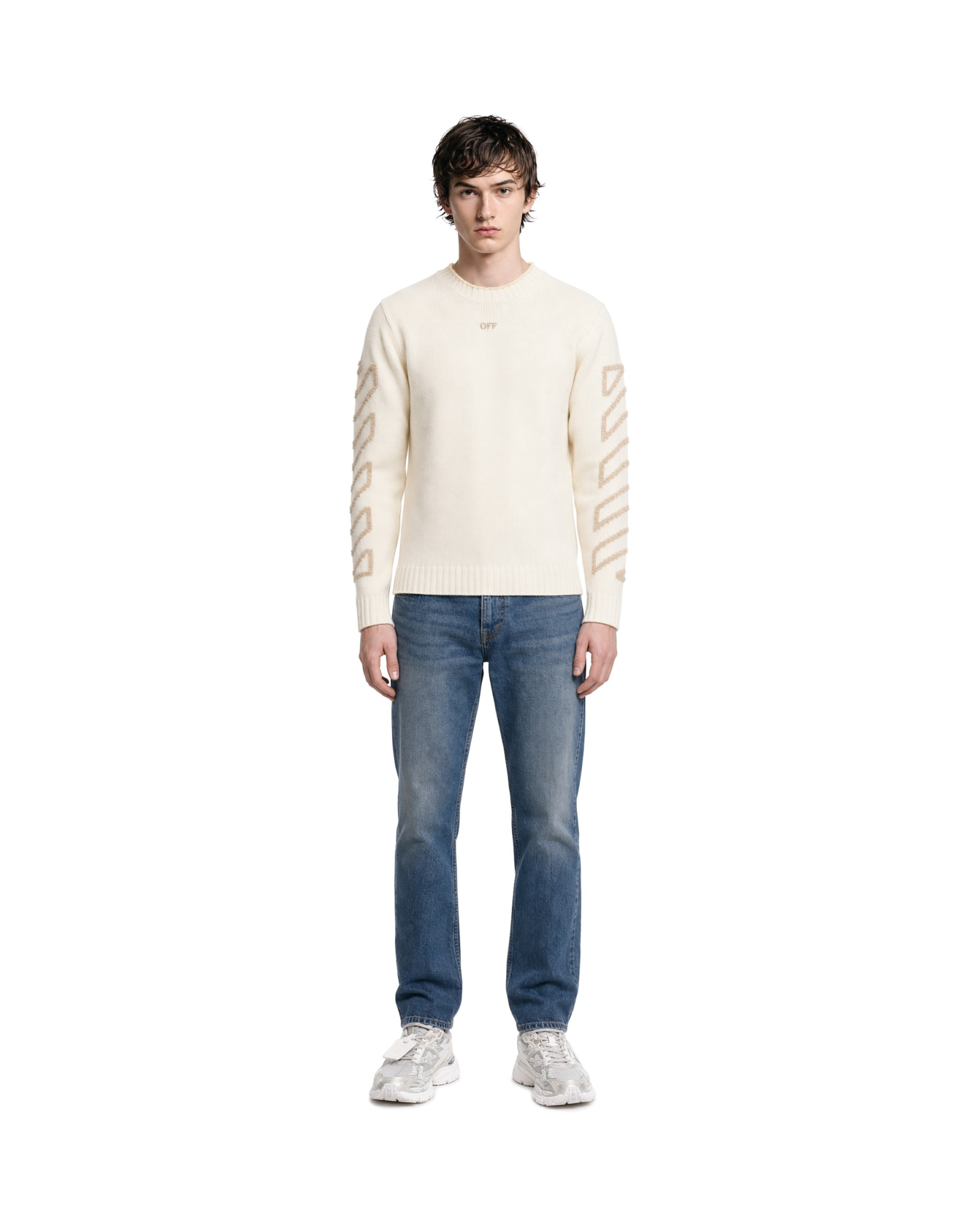[Off-White] Knitwear FW26 OMHE087F26KNI00110110