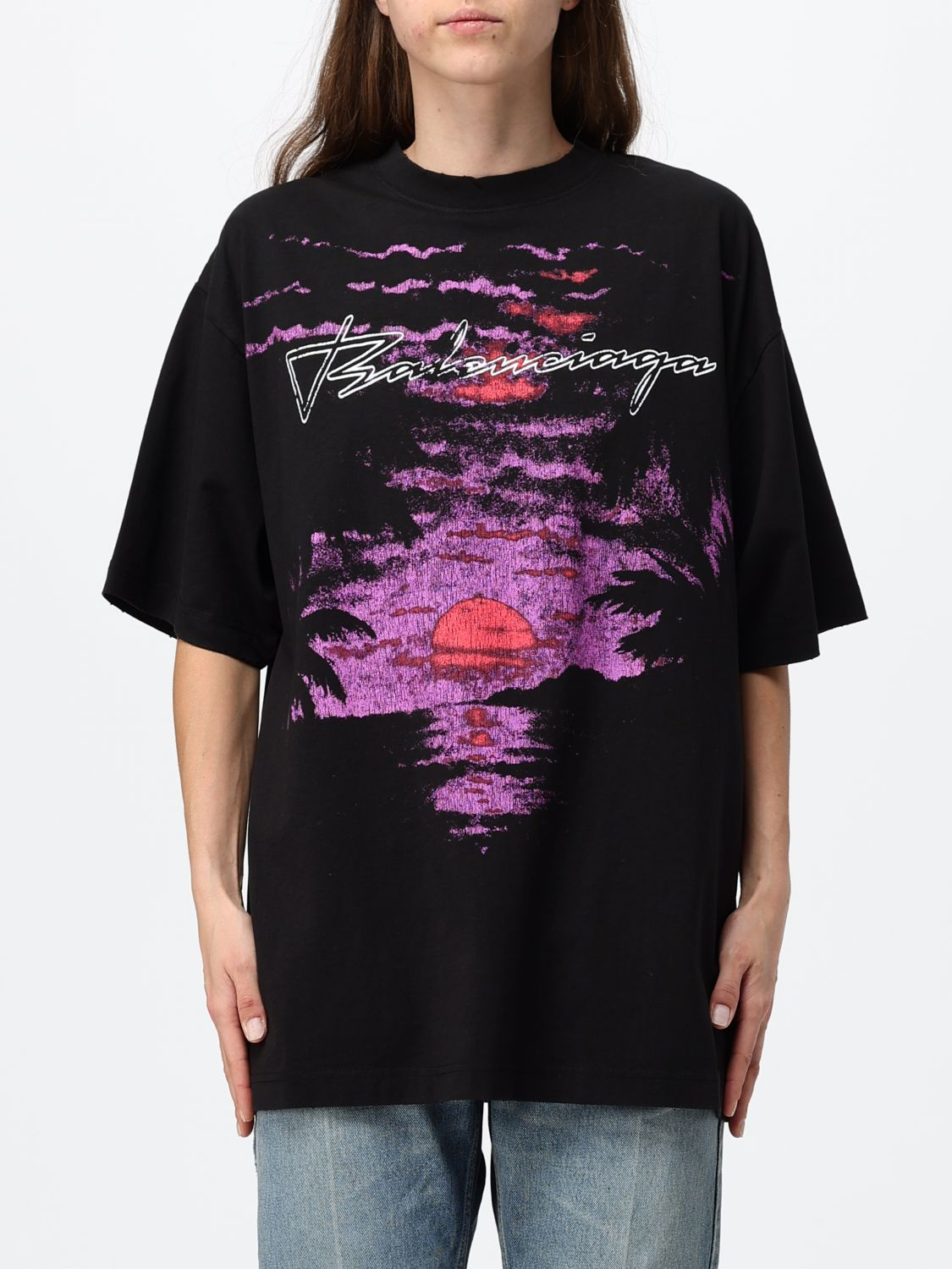 [Balenciaga] T-shirts Short Sleeve FW26 A00497TUVO9 1000