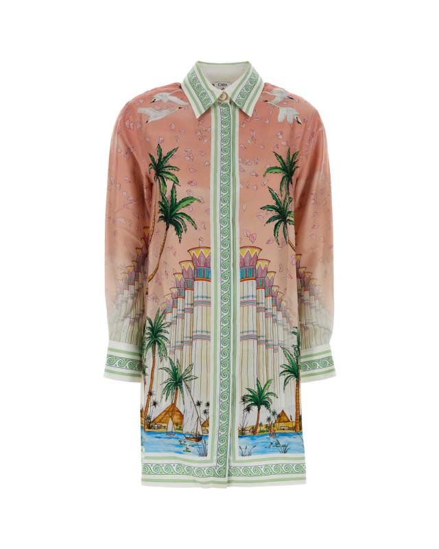 [Casablanca] Long sleeve dress FW26 WPF26DR16701 ETHEREAL