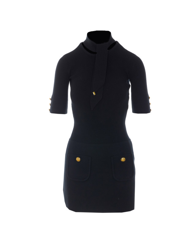 [ELISABETTA FRANCHI] Short sleeve dress FW26 AM04S66E2110