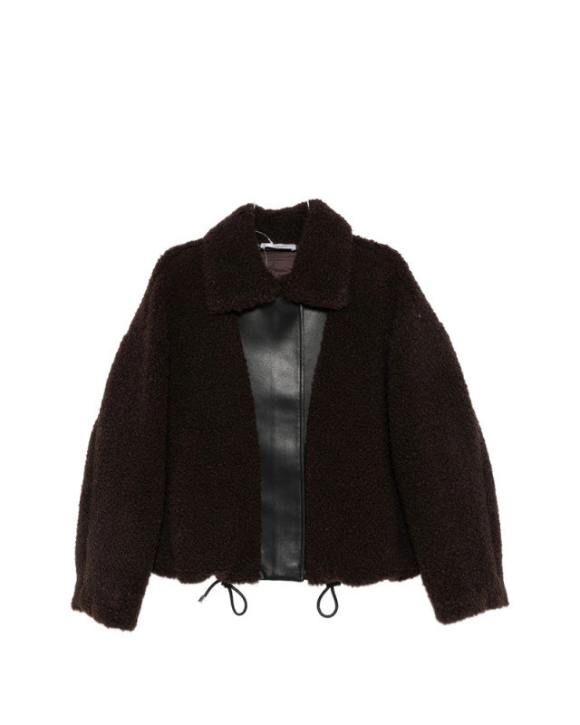 [SPORTMAX] Leather Jacket FW26 SPXFILTRO 269F 003
