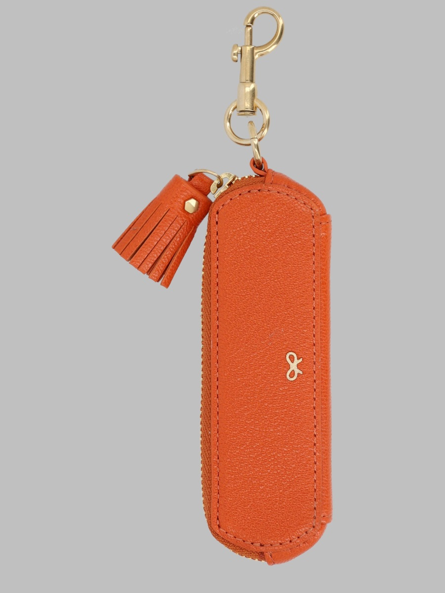 [Anya Hindmarch] Keyring FW26 207997_DARKCLEMENTINE