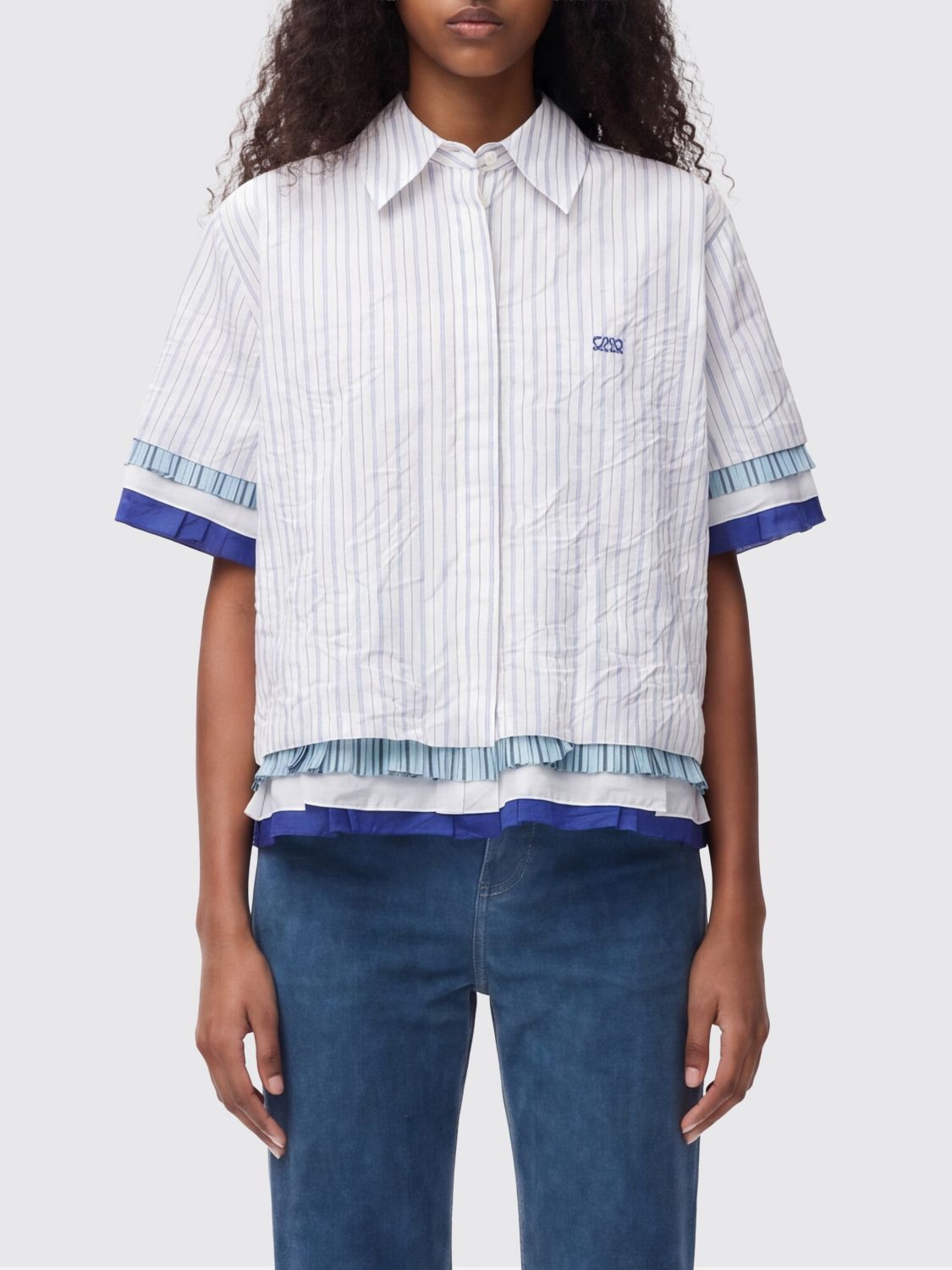 [Loewe] Shirts Short Sleeve SS26 S540Y05XCW WHITEMULTICOLO