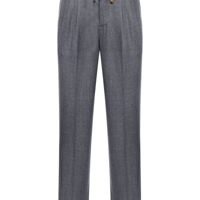 [Brunello Cucinelli] Trousers FW26 ME226E1710C004 DARK GREY