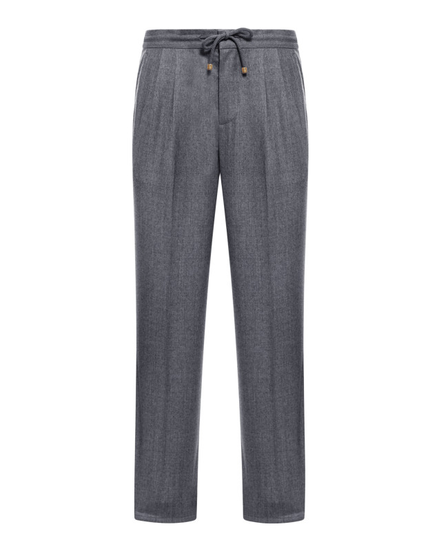 [Brunello Cucinelli] Trousers FW26 ME226E1710C004 DARK GREY