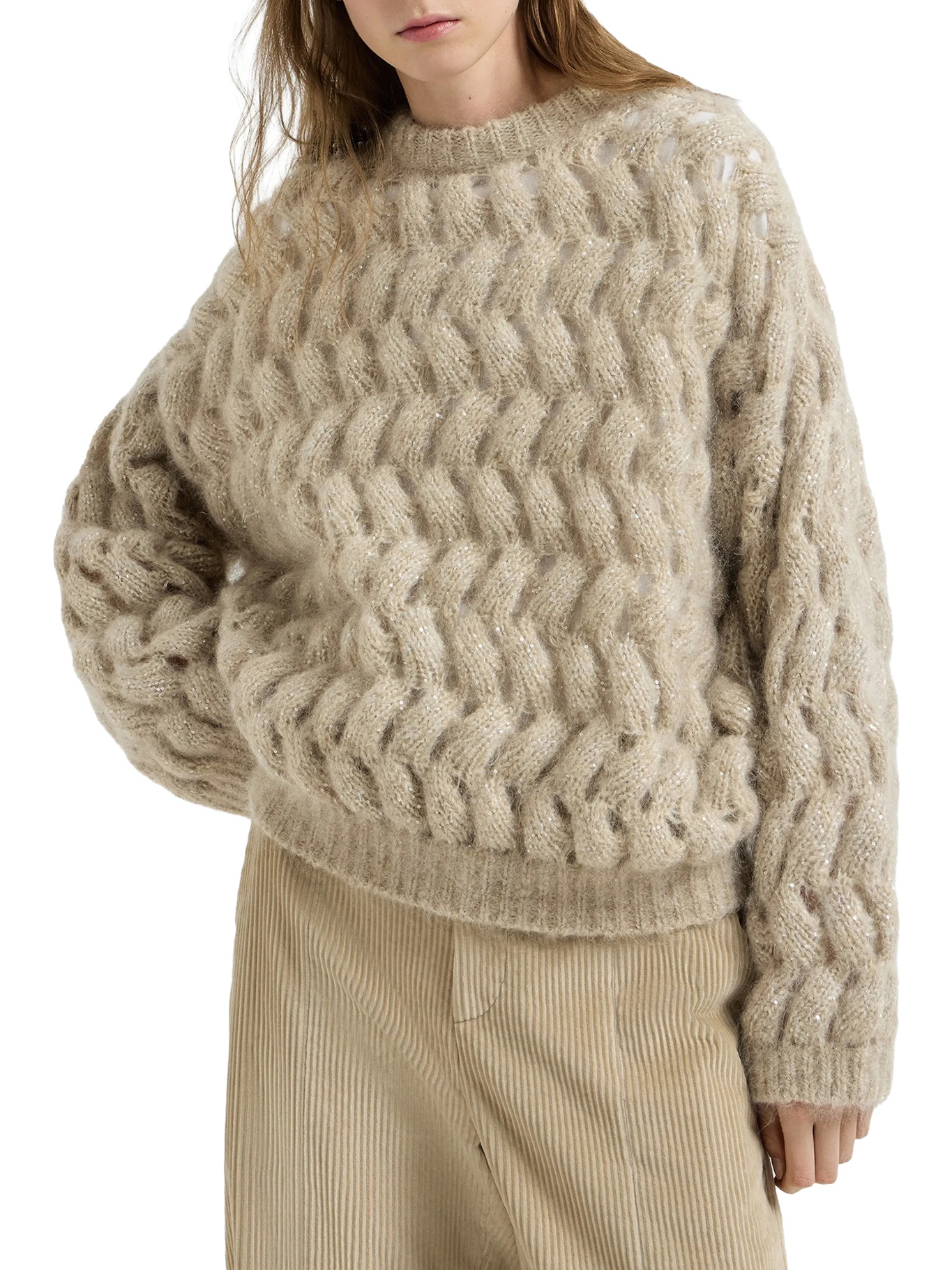 [Brunello Cucinelli] Knitwear FW26 MNT347520CMG59 WARM BEIGE