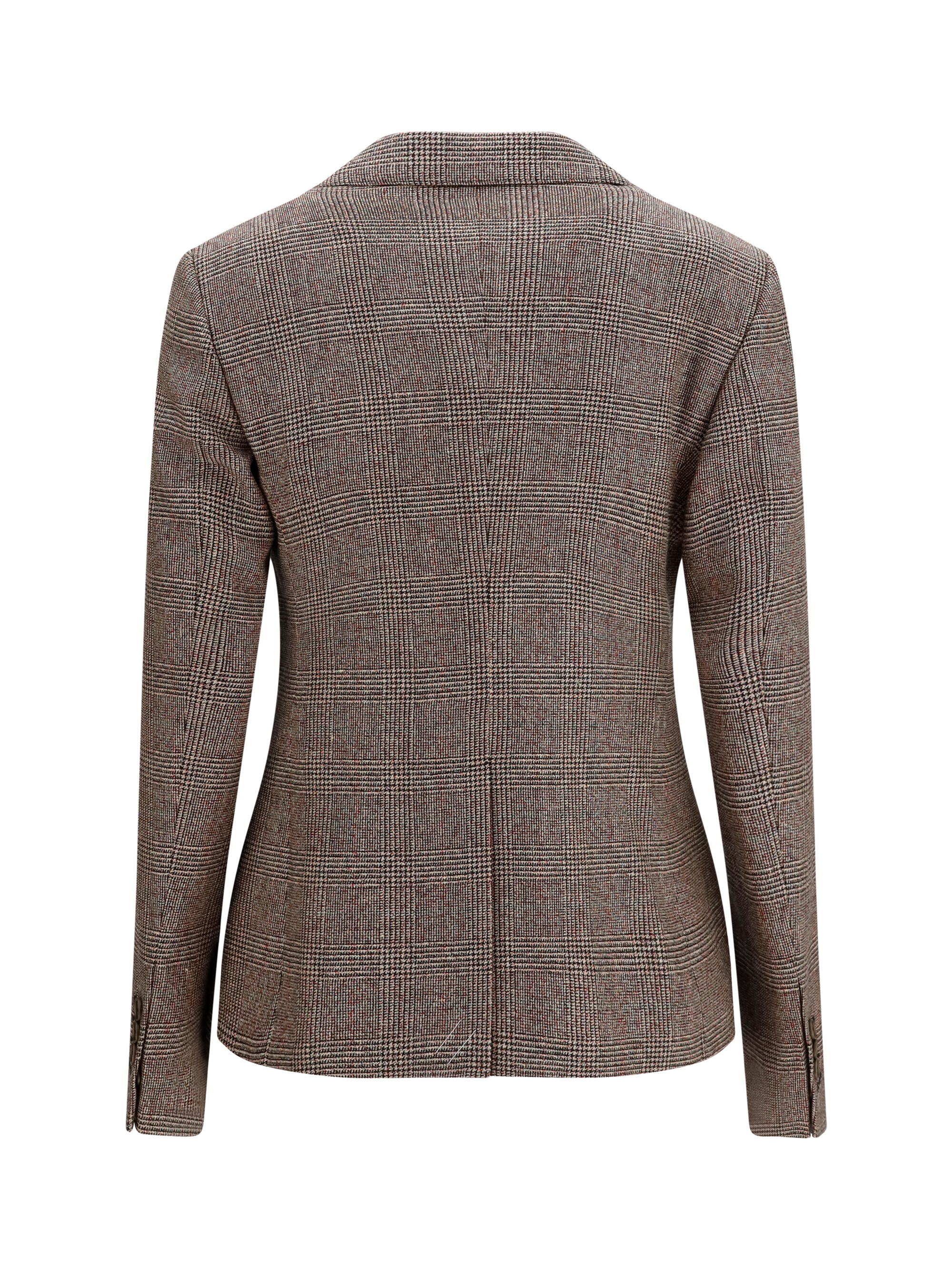Single-breasted wool and linen Blazer