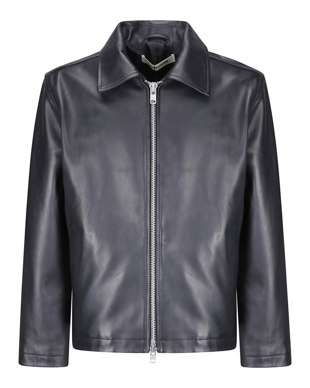 [Sunflower] Leather Jacket FW26 6027 BLACK