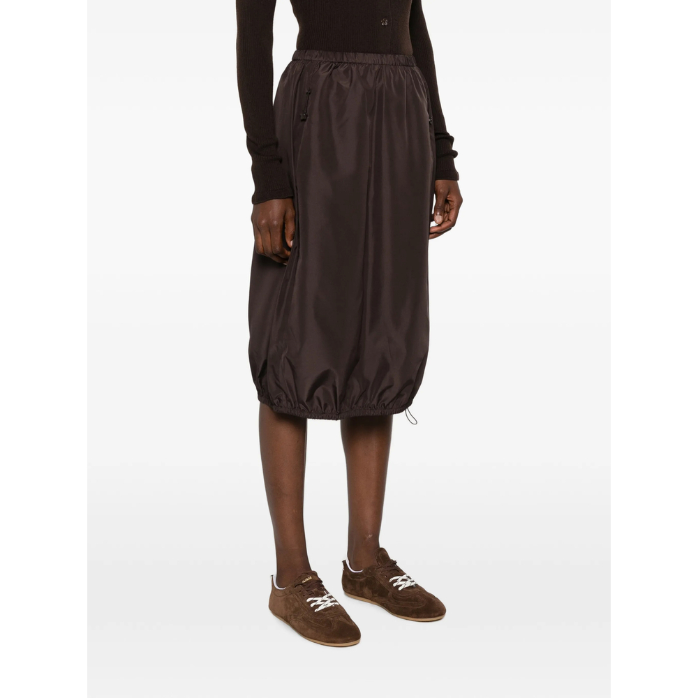 [Cecilie Bahnsen] Midi skirt FW26 RTW17007 FIE BROWN