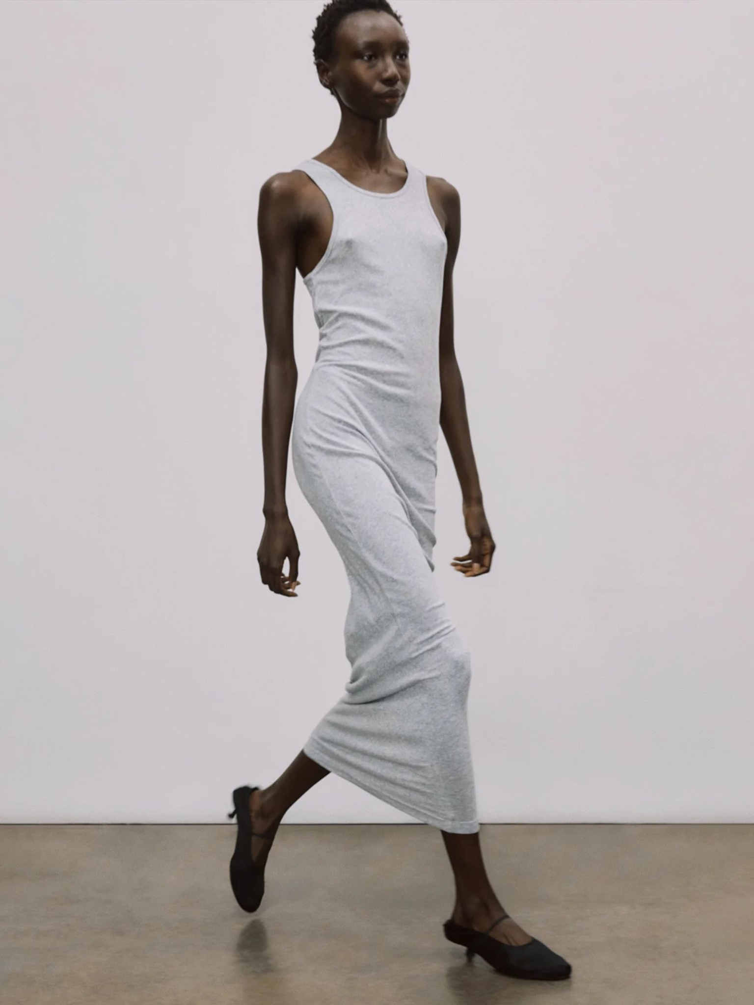 [Entire Studios] Sleeveless dress SS26 ESSS26DR01908GREYMARLE