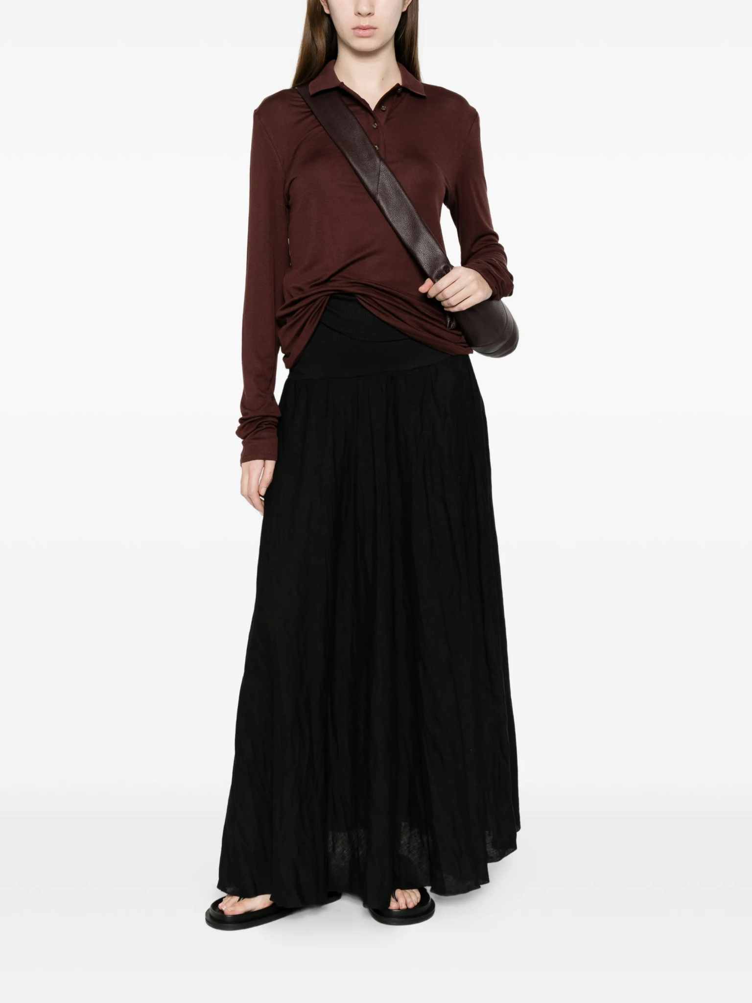 [Entire Studios] T-shirts Long Sleeve SS26 ESSS26PO01241SADDLEWOOD