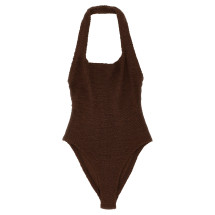 [Hunza G] Monokini SS26 SANDYSWIMMETALLICCHOCOLATE