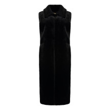 [BB Couture] Fur Jacket FW25 SCARLET_Black