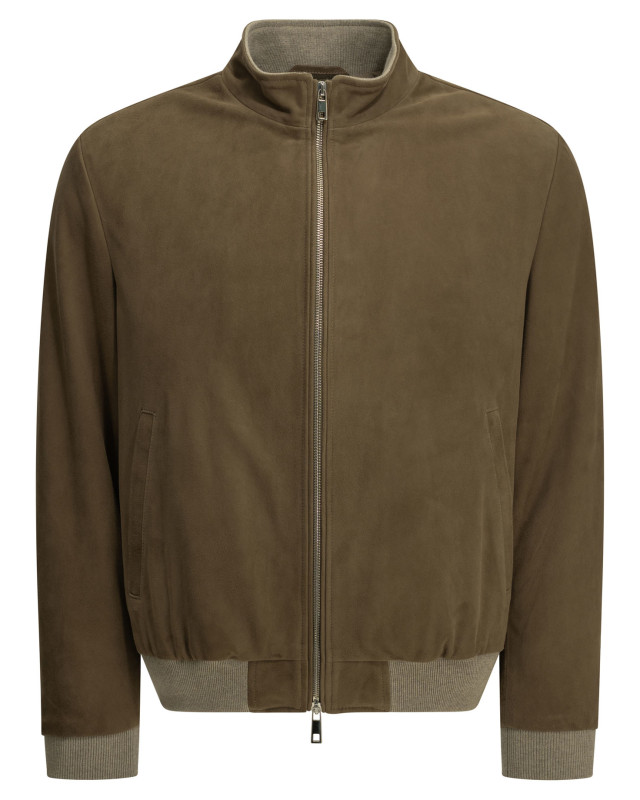 [Altum] Leather Jacket FW26 MNSUEBOMBERBEIGE