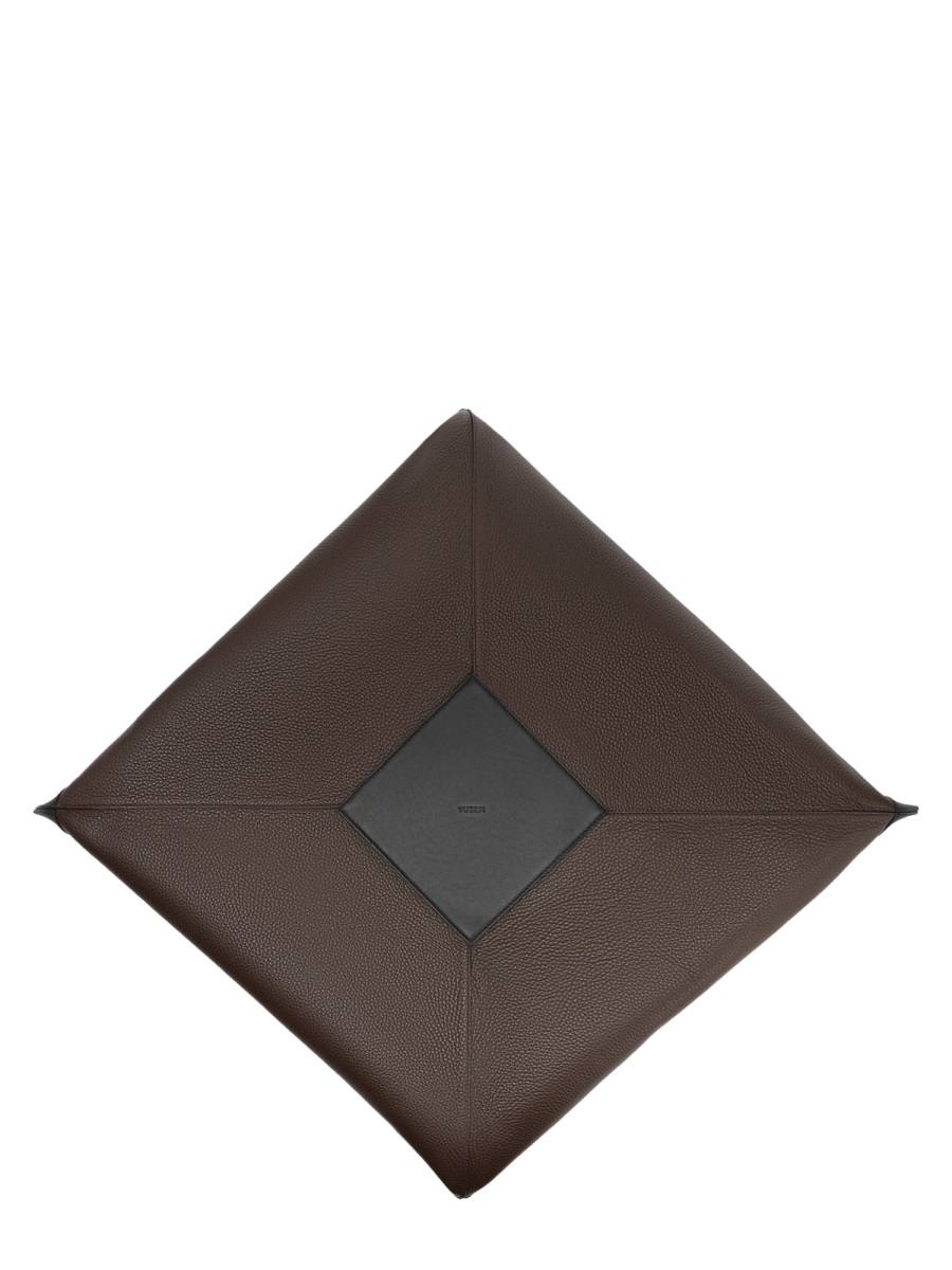 [YUZEFI] Shoulder bag FW26 LARGE-WONTON-PEBBLE-GRAIN-LEATHER_ESPRESSO