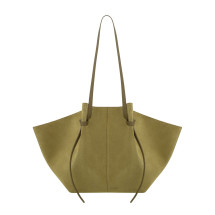 [YUZEFI] Shoulder bag FW26 LARGE-MOCHI-SUEDE_FENNEL